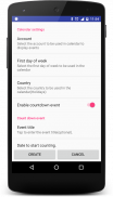 Widget Calendar and Countdown screenshot 1