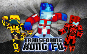 Kung Fu Hitting with Transformers Heroes 3d Block Skins Fighting Games screenshot 0