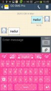 Pink Love GO клавиатуры screenshot 3