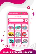 Name Sticker Maker - Create Text Sticker screenshot 3