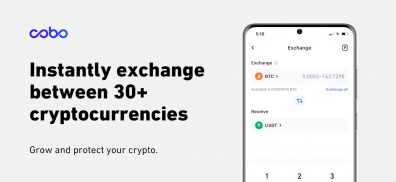 Cobo blockchain wallet. Bitcoin, Ethereum, Dash screenshot 2