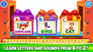 Baby ABC in box Kids alphabet games for toddlers screenshot 2