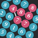 Connect to sum - Dots and numbers