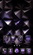 Black Purple GO Launcher Theme screenshot 1