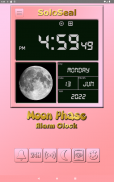 Clock Moon Phase Alarm screenshot 4
