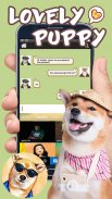 Keyboard - Lovely Puppy cute Free Emoji Theme screenshot 3