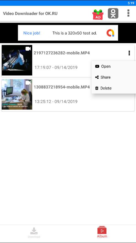 Mala suerte clásico filtrar Video downloader for ok.ru - Descargar APK para Android | Aptoide