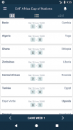 Scores for CAF Africa Nations Cup screenshot 1