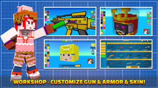 Cops N Robbers - 3D Pixel Craft Gun Shooting Games screenshot 10