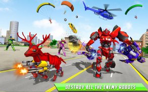 Deer Robot Car Game - Roboter verwandeln Spiele screenshot 1