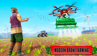 Drone Farming Tractor Games screenshot 4