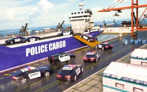 Polizei Schiff Transporter Auto Ladung screenshot 1