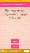 Railway exam preparation apps 2017-18 screenshot 0