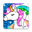 Glitter Coloring Book : Dress,Pony,Halloween