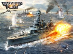 Warship Fury-O jogo perfeito de combate naval screenshot 2