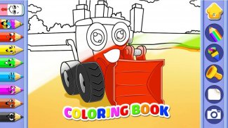 Toddler car games - car Sounds Puzzle and Coloring screenshot 3
