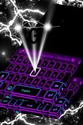 Color de teclado Neon Purple screenshot 3