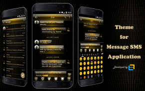 SMS Messages Dusk Gold screenshot 4