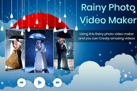 Rainy Photo Video Movie Maker screenshot 4
