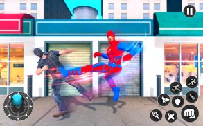 Superhero Captain Robot Flying Newyork City War screenshot 1