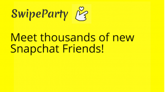 SwipeParty - find & make new snapchat friends screenshot 1