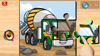 Puzzle for boys - cars & dino screenshot 0