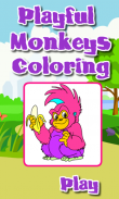 Coloring Playful Monkeys screenshot 8