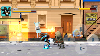 Dark Hedgehog Fight fast blue screenshot 1