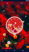 Rose Clock 4K Live Wallpaper screenshot 0