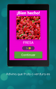 Adivina la fruta o verdura es screenshot 5