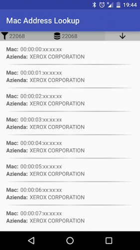 Device lookup by mac