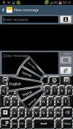 Nero elegante tastiera screenshot 1