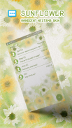 Sunflower skin for Next SMS screenshot 1