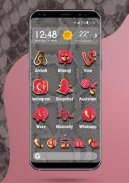 Apolo Pink Snake - Theme, Icon pack, Wallpaper screenshot 1