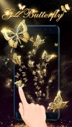 Gold Schmetterling Live-Tapete screenshot 1