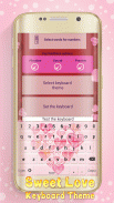 Sweet Love Keyboard Theme screenshot 0