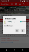 Czech Calendar 2017 screenshot 1