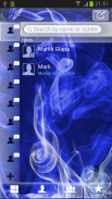 GO Contact Blue Smoke Theme screenshot 3