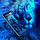 Wild Majestic Blue Lion