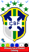 Football Pixel Art Coloring screenshot 0