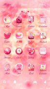 Pink Flower Go Launcher Theme screenshot 4