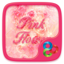 Pink Flower Go Launcher Theme Icon