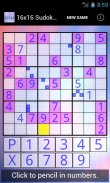 16x16 Sudoku Challenge HD screenshot 6