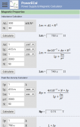 PowerECal - Power Supply & Magnetic Calculator screenshot 2