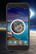 Earth Clock Live Wallpaper screenshot 2