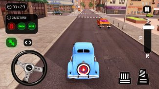 Retro car driving school screenshot 0