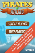 Pirate Vs Ninja 2 player game screenshot 1