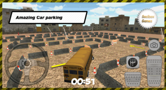 Siêu 3D School Bus Parking screenshot 3