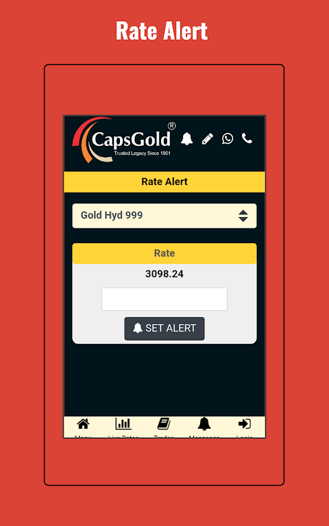 Caps shop gold rate