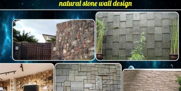 Diseño de muro de piedra natural. screenshot 0